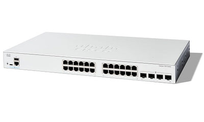 C1200-24T-4X - Cisco Catalyst 1200 Switch, 24 Ports, 10G Uplinks - Refurb'd