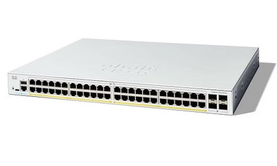C1300-48P-4G - Cisco Catalyst 1300 Switch, 48 Ports PoE+, 1G Uplinks, 375w - New