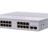 CBS350-16P-2G-NA - Cisco Business 350 Managed Switch, 16 GbE PoE+ Port, 120w PoE Budget, w/SFP Uplink - New