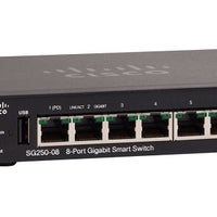 SG250-08-K9-NA - Cisco SG250-08 Smart Switch, 8 Port Gigabit - Refurb'd