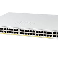 C1200-48P-4G - Cisco Catalyst 1200 Switch, 48 Port PoE+, 375w, 1G Uplinks - New