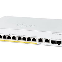 C1200-8P-E-2G - Cisco Catalyst 1200 Switch, 8 Ports PoE+, 67w, 1G Uplinks - New