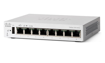 C1200-8T-E-2G - Cisco Catalyst 1200 Switch, 8 Ports, 1G Uplinks - New