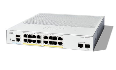 C1300-16FP-2G - Cisco Catalyst 1300 Switch, 16 Port PoE+, 2x1G SFP+ Uplinks, 240w - Refurb'd
