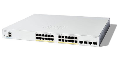 C1300-24FP-4G - Cisco Catalyst 1300 Switch, 24 Port PoE+, 4x1G SFP Uplinks, 375w - Refurb'd