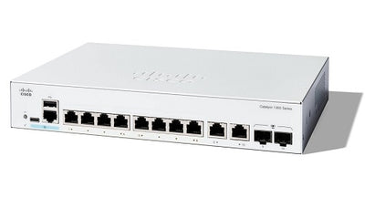 C1300-8T-E-2G - Cisco Catalyst 1300 Switch, 8 Port Data, 2x1G Combo Uplinks, External PSU - Refurb'd