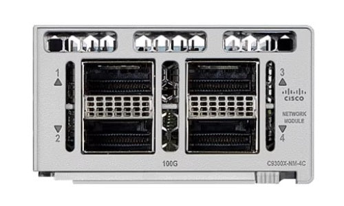 C9300X-NM-4C - Cisco Catalyst 9300X Network Module, 4x100G/40G Dual Rate QSFP Ports - New