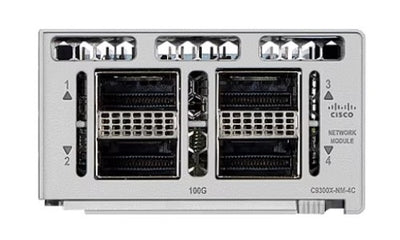 C9300X-NM-4C - Cisco Catalyst 9300X Network Module, 4x100G/40G Dual Rate QSFP Ports - Refurb'd