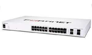 FS-124F-POE - Fortinet FortiSwitch 124F Switch, 24 Port GE RJ45 PoE+, 4x 10GE SFP+ Uplink, 185w - Refurb'd