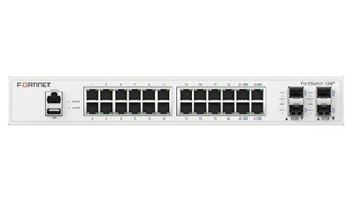 FS-124F - Fortinet FortiSwitch 124F Switch, 24 Port GE RJ45, 4x 10GE SFP+ Uplink - New