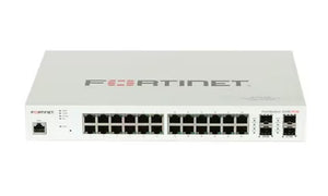 FS-224E-POE - Fortinet FortiSwitch 224E Switch, 24 Port GE RJ45 PoE+, 4x GE SFP Uplink, 180w - Refurb'd