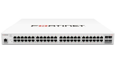FS-248E-FPOE - Fortinet FortiSwitch 248E Switch, 48 Port GE RJ45 PoE+, 4x GE SFP Uplink, 740w - New