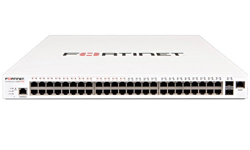 FS-248E-POE - Fortinet FortiSwitch 248E Switch, 48 Port GE RJ45 PoE+, 4x GE SFP Uplink, 370w - Refurb'd