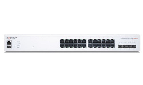FS-424E-FPOE - Fortinet FortiSwitch 424E Switch, 24 Port GE PoE+, 4x 10GE SFP+ Uplink, 421w - Refurb'd