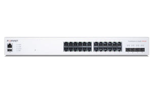 FS-424E-FPOE - Fortinet FortiSwitch 424E Switch, 24 Port GE PoE+, 4x 10GE SFP+ Uplink, 421w - Refurb'd