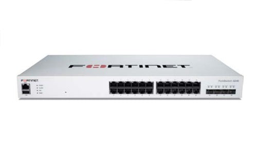 FS-424E - Fortinet FortiSwitch 424E Switch, 24 Port GE RJ45, 4x 10GE SFP+ Uplink - Refurb'd