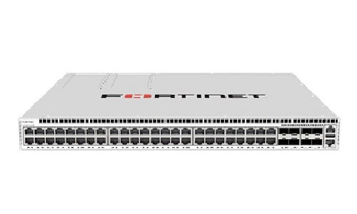 FS-648F-FPOE - Fortinet FortiSwitch 648F Switch, 48 Port RJ45 PoE (32x1GE/2.5GE / 16x1GE/2.5GE/5GE), 8x 10GE/25GE SFP+/SFP28 Uplink - New