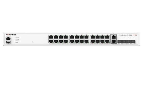 FS-M426E-FPOE - Fortinet FortiSwitch 424E Switch, 26 Port 5GE, 4x 10GE SFP+ Uplink - New
