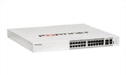 FS-T1024F-FPOE - Fortinet FortiSwitch 1024F Switch, 24 Port 10GE RJ45 PoE, 2x 40GE/100GE QSFP+/QSFP28 Uplink - New