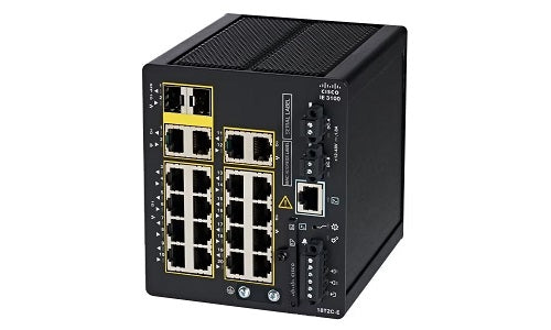 IE-3105-18T2C-E - Cisco Catalyst IE3100 Rugged Switch, 18 Port GE, 2xGE Combo Uplinks, Advanced Features, Network Essentials - Refurb'd