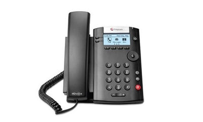 2200-40450-019 - Poly VVX 201 Desktop Phone, Skype for Business, PoE - Refurb'd