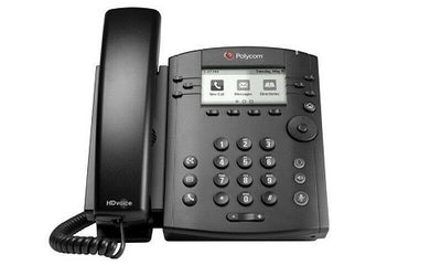 2200-48300-001 - Poly VVX 301 Desktop Phone, w/PSU - Refurb'd