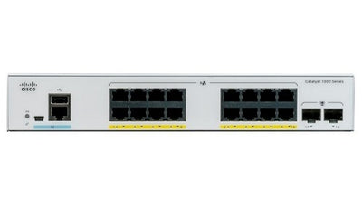 C1000-16FP-2G-L - Cisco Catalyst 1000 Switch, 16 Ports PoE+, 240w, 1G Uplinks - New