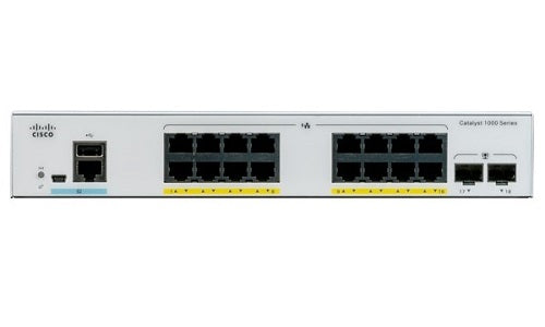 C1000-16T-2G-L - Cisco Catalyst 1000 Switch, 16 Ports, 1G Uplinks - Refurb'd