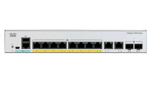 C1000-8FP-2G-L - Cisco Catalyst 1000 Switch, 8 Ports PoE+, 120w, 1G Uplink - New