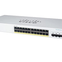 CBS220-24FP-4G-NA - Cisco Business 220 Smart Switch, 24 PoE+ Port, 382 watt, w/SFP Uplink - New