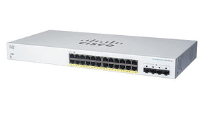 CBS220-24FP-4G-NA - Cisco Business 220 Smart Switch, 24 PoE+ Port, 382 watt, w/SFP Uplink - Refurb'd