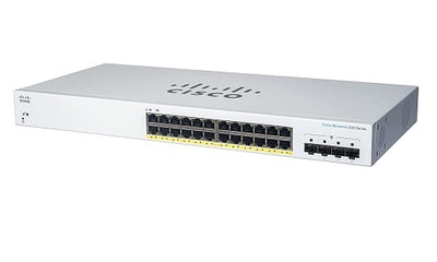 CBS220-24FP-4X-NA - Cisco Business 220 Smart Switch, 24 PoE+ Port, 382 watt, w/10G SFP+ Uplink - New