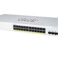 CBS220-24P-4G-NA - Cisco Business 220 Smart Switch, 24 PoE+ Port, 195 watt, w/SFP Uplink - New