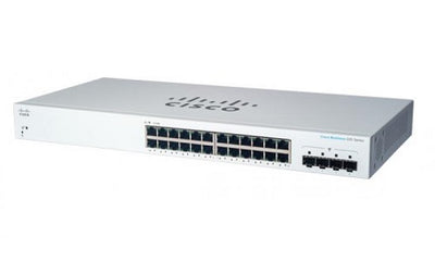 CBS220-24T-4G-NA - Cisco Business 220 Smart Switch, 24 Port, w/SFP Uplink - Refurb'd