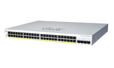 CBS220-48P-4G-NA - Cisco Business 220 Smart Switch, 48 PoE+ Port, 382 watt, w/SFP Uplink - New