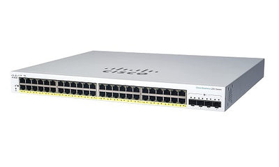 CBS220-48P-4X-NA - Cisco Business 220 Smart Switch, 48 PoE+ Port, 382 watt, w/10G SFP+ Uplink - New