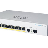 CBS220-8P-E-2G-NA - Cisco Business 220 Smart Switch, 8 PoE Ports, 65 watt, w/SFP Uplink - Refurb'd