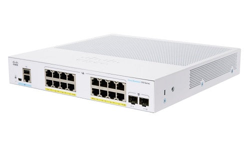 CBS250-16P-2G-NA - Cisco Business 250 Smart Switch, 16 PoE+ Port, 120 watt, w/SFP Uplink - New