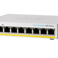 CBS250-8PP-D-NA - Cisco Business 250 Smart Switch, 8 PoE+ Port, 45 watt - New