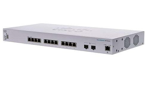 CBS350-12XT-NA - Cisco Business 350 Managed Switch, 12 10Gb Port, w/10Gb Combo SFP+ Fixed Uplink - Refurb'd