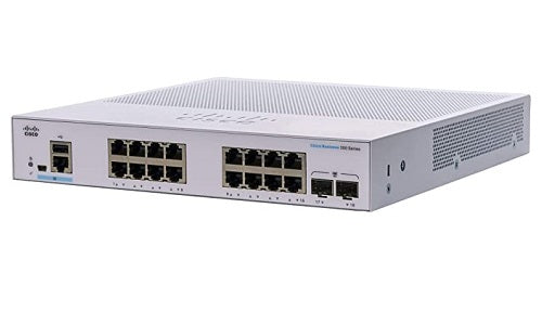 CBS350-16P-2G-NA - Cisco Business 350 Managed Switch, 16 Port PoE+, 120w PoE Budget, w/SFP Fixed Uplink - New