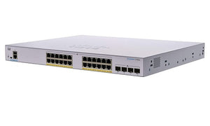 CBS350-24FP-4G-NA - Cisco Business 350 Managed Switch, 24 GbE PoE+ Port, 370w PoE Budget, w/SFP Uplink - Refurb'd