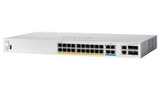 CBS350-24MGP-4X-NA - Cisco Business 350 Managed Switch, 24 Port PoE+ (20 Gig/4 mGig), 375w PoE Budget, w/10Gb Combo Uplink  - Refurb'd