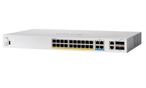 CBS350-24MGP-4X-NA - Cisco Business 350 Managed Switch, 24 PoE+ Ports, 375w PoE Budget, w/10Gb Combo Uplink  - New