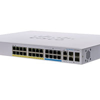 CBS350-24NGP-4X-NA - Cisco Business 350 Managed Switch, 24 PoE+ Ports, 375w PoE Budget, w/10Gb Combo Uplink - New