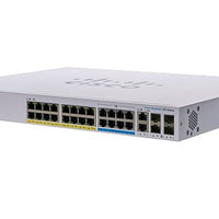 CBS350-24NGP-4X-NA - Cisco Business 350 Managed Switch, 24 Port PoE+ (16 Gig/8 mGig), 375w PoE Budget, w/10Gb Combo Uplink - Refurb'd