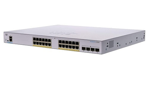 CBS350-24P-4X-NA - Cisco Business 350 Managed Switch, 24 Port PoE+, 195w PoE Budget, w/10Gb SFP+ Fixed Uplink - Refurb'd