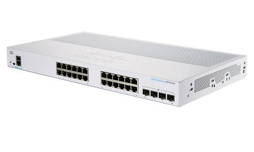 CBS350-24T-4X-NA - Cisco Business 350 Managed Switch, 24 Port, w/10Gb SFP+ Fixed Uplink - Refurb'd