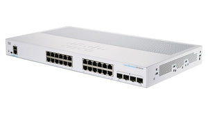 CBS350-24T-4X-NA - Cisco Business 350 Managed Switch, 24 Port, w/10Gb SFP+ Fixed Uplink - Refurb'd