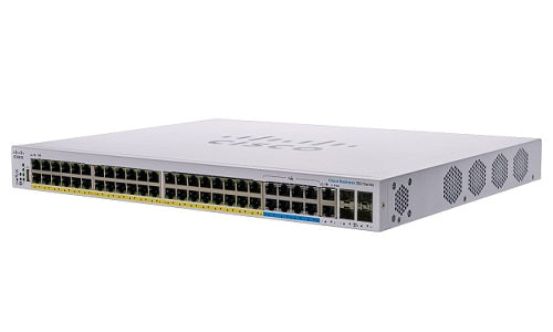 CBS350-48NGP-4X-NA - Cisco Business 350 Managed Switch, 48 Port PoE+ (40 Gig/8 mGig), 740w PoE Budget, w/10Gb Combo Uplink - Refurb'd